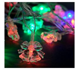 Нить Luazon DCR 5 м, с насадками Два колокольчика, IP20, Н.С. LED-20-220V, моргает, мульти 1080397 