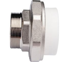 Разъемная муфта PPRC MeerPlast Дн63х50 Ру25 белая наружная резьба D200-00509 