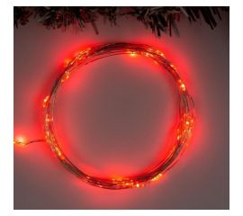 Нить Luazon ROSA IP20, 5 м, Н.С. LED1608-50-4.5V, АА*3, 2 режима, красный 5198311 