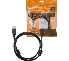 Кабель TDM ""АВК 3"" HDMI - HDMI, v2.0, позолоченные контакты, с ферритами, 1,5 метра, SQ4040-0003 