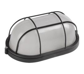 Светильник IEK НПП/НПБ, 1202, овал, решетка, 100Вт, IP54, ИЭК, черный LNPP0-1202-1-100-K02 