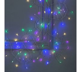 Гирлянда-нить Luazon ROSA Мишура, IP20, 10 м, Н.С. LED-200-12V, БП в комплекте, фиксинг, мультиколор 5198389 