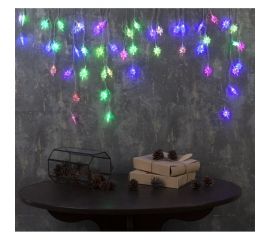 Бахрома Luazon DECOR Звезды 4 см, IP20, Ш1.8 м, В0.5 м, Н.С. LED-48-220V, моргает, RGRB 3556863 