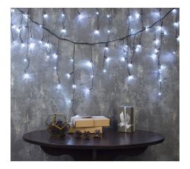 Бахрома Luazon ECO IP20, Ш3 м, В0.5 м, Н.Т. LED-80-220V, 8 режимов,белый 3556853 