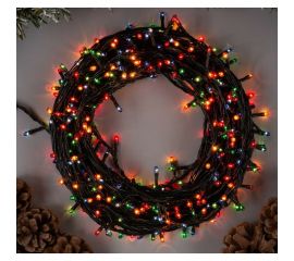 Гирлянда-нить Luazon ECO, IP20, 15 м, Н.Т. 400 ламп, 220V, 8 режимов, мультиколор 703309 