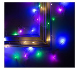 Гирлянда-нить Luazon ROSA Мишура, IP20, 5 м, Н.С. LED-100-5V, USB, фиксинг, мультиколор 5198383 