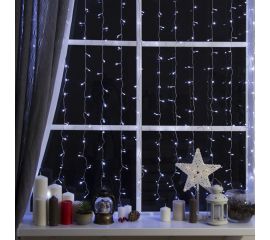 Гирлянда Luazon ЗАНАВЕС ECO, IP20, УМС вилка, ширина:2 м, высота:1.5 м, Н.С. LED-360-220V, 8 режимов, белый 1080462 