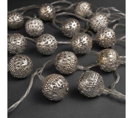 Нить Luazon DCR 4 м, с насадками Шарик узоры 2.5 см, IP20, Н.С. LED-20-220V, 8 режимов, белый 2388624 