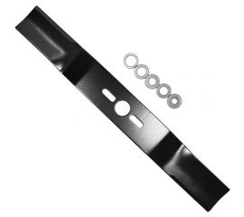 Нож для колесной газонокосилки 530х57х4 мм, посадка 25.4 мм + 5 переходных колец S.E.B. 201HO-530 