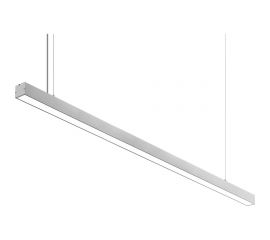Линейный подвесной светодиодный светильник Apeyron 40Вт, ip40, 4x4х118 см, цвет - серебро / 30-11 