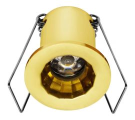Светодиодный светильник De Fran 3100K, 220В 1x1Вт золото, FT 902 LED G 