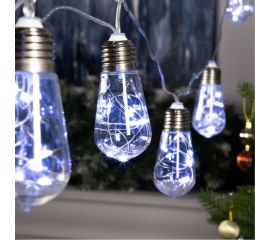 Нить Luazon ROSA 3 м, с насадками Лампа 8 см, IP20, Н.С. LED-80-12V, 8 режимов, белый 6929847 