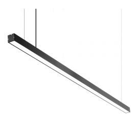Линейный подвесной светодиодный светильник Apeyron 40Вт, ip40, 4x4х118 см, цвет - черный / 30-12 