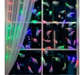 Занавес Luazon DECOR Перья, 3х1.4м, Н.С. LED-80-220V, 8 режимов, мульти 6929894 