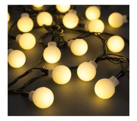 Нить Luazon DCR 5 м, с насадками Шарики Белые, IP20, Н.Т. LED-30-220V, 8 режимов, теплый белый 3590707 