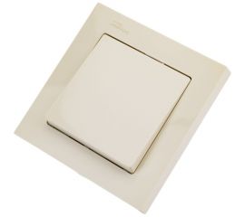 1-клавишный выключатель Schneider Electric AtlasDesign Бежевый сх.1, 10АХ, в сборе SE ATN000212 