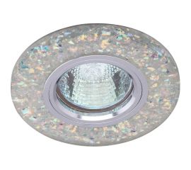 Встраиваемый светильник De Fran LED/MR16 3000К хром+белый с блестками (SMD 3Вт), FT 961 CHWW 