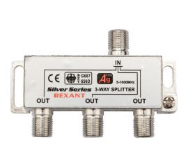 Антенный делитель REXANT f-типа на 3 tv + f-разъемы, 5-1000 мгц 06-0046-C 