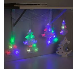 Гирлянда-нить Luazon DCR, 2 м, елка матовая 14х11 см, IP20, Н.С., LED-30-220V, мультиколор 3612451 