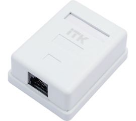 Информационная настенная розетка ITK RJ45 кат.5е UTP 1-порт белая CS2-1C5EU-12 