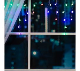 Бахрома Luazon DECOR Шарики, IP20, Ш1.8 м, В0.5 м, Н.С. LED-48-220V, моргает, МУЛЬТИ RGRB 3556860 