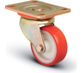 Колесо сверхмощное полиуретановое поворотное 125 мм MFK-TORG ED01-ZBP-125 