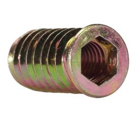 Резьбовая втулка с буртиком WOODWORK m8, l=25, 100 шт. 990.08.25 