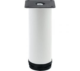 Ножка Tech-Krep металл, круглая, регулируемая, D50x150 мм, белая - накл. 152128 