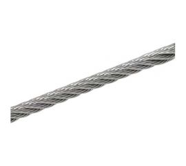 Нержавеющий трос KREPFIELD 2 мм, сталь А2, плетение 7x7, средней мягкости, 50 м 8379А2ТРОС2ММ-50 