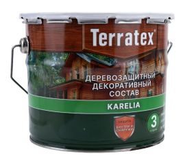 Деревозащитный декоративный состав ТЕРРАТЕКС палисандр, 2.25 кг, 3 л ЭК000136998 