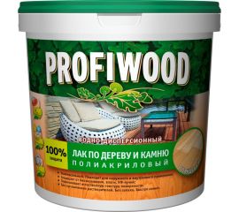 Водно-дисперсионный лак по дереву и камню PROFIWOOD (глянцевый; 2 л; 2.2 кг) 64975 