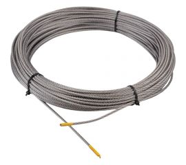 Нержавеющий трос KREPFIELD 3 мм, сталь А2, плетение 7x7, средней мягкости, 40 м 8379А2ТРОС3ММ-40 