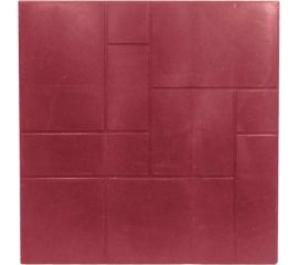 Плитка ООО ТК "Титан" 500x500x35 мм Булыжник вишня 505035БуВЭ 