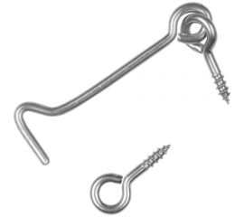 Дверной крюк ЕВРОПАРТНЕР 80 мм. нержав.сталь 1 шт. G2 0124 2 