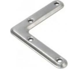 Выпуклый угольник Скобис 75х2 мм, цинк белый, 500 шт. 4680016801165 