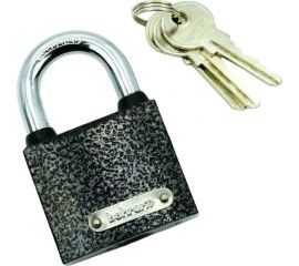 Навесной замок BOHRER ПД-32 автомат, дужка сталь 5 мм, 3 ключа 71010321 