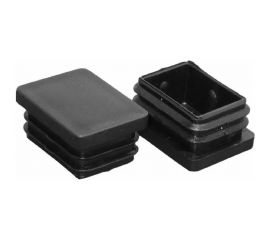 Внутренняя заглушка для трубы Tech-Krep 30x60 мм, черный пластик, 4 шт. пакет 155038 