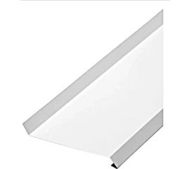 Отлив ТАВРОС 0.4х100х2000 мм, полиэстер, глянец, RAL 9003 сигнальный белый 3000725 