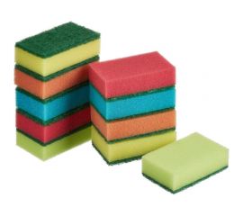Губки для посуды Luscan Economy Мини поролон, 80x50x26 мм, 10 шт в уп 549251 