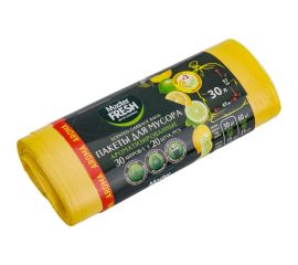 Пакеты желтые для мусора Aroma 20 шт, 30 л, 7 мкм MASTER FRESH 236519 