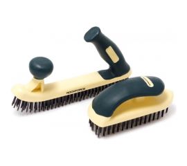 Набор щеток по металлу в пластиковом корпусе ROCKFORCE с прорез. рукоятками, 2 предмета RF-34013412 