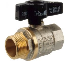 Шаровой кран Terma CB 1/2 в/н бабочка 25674 