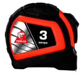Рулетка TOOLAS NEW с автостопом, 03 м, 16 мм 00013960 