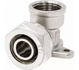 Латунный уголок обжим с креплением (водорозетка) STI с внутренней резьбой 16x1/2? Ру25 D190-00101 