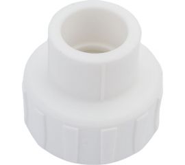Комбинированная муфта PPRC MeerPlast Дн25x25 Ру25 белая внутренняя резьба D200-00444 