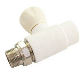 Кран MeerPlast полипропиленовый PPRC прямой Ду25х3/4" Ру25 под приварку / американка D200-00025 