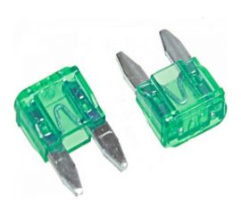 Предохранитель Nord-Yada MINI 30 A, 10.9x3.9 мм, h16.3 W269, 2 шт в упаковке 901846 