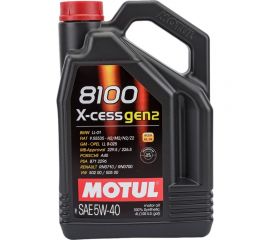 Моторное масло MOTUL 8100 X-cess GEN2 синтетическое, 5W40, 4 л 111858 