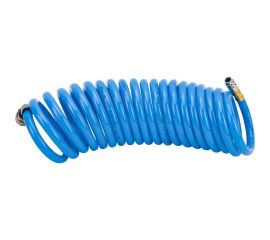 Шланг спиральный с фитингами рапид (5 м; 6x10 мм, 15 бар, полиуретан) FUBAG 8641908 