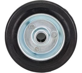 Колесо промышленное со стальным ободом, литой резиновой шиной и роликовым подшипником (D100 мм; 12 мм) Tech-Krep 127470 